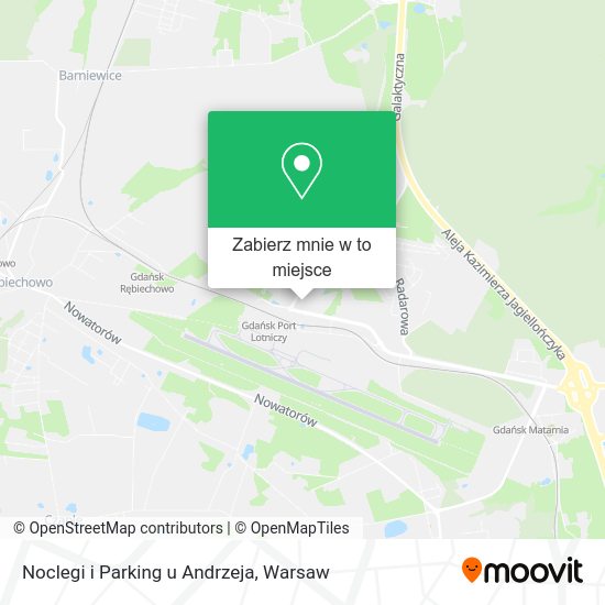 Mapa Noclegi i Parking u Andrzeja