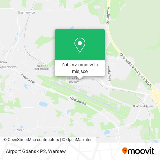 Mapa Airport Gdansk P2