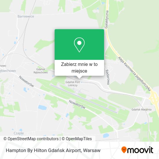 Mapa Hampton By Hilton Gdańsk Airport