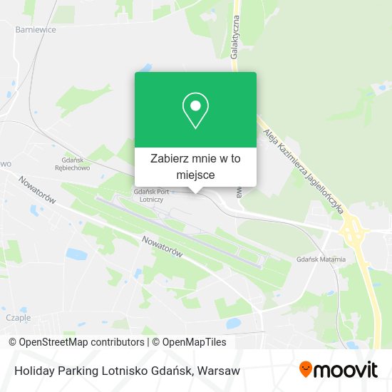 Mapa Holiday Parking Lotnisko Gdańsk