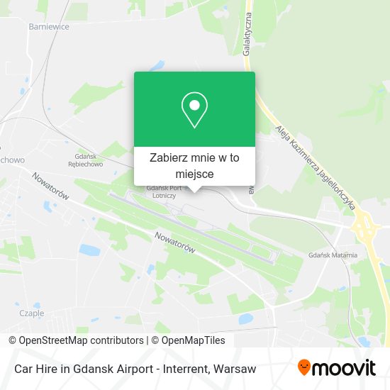 Mapa Car Hire in Gdansk Airport - Interrent