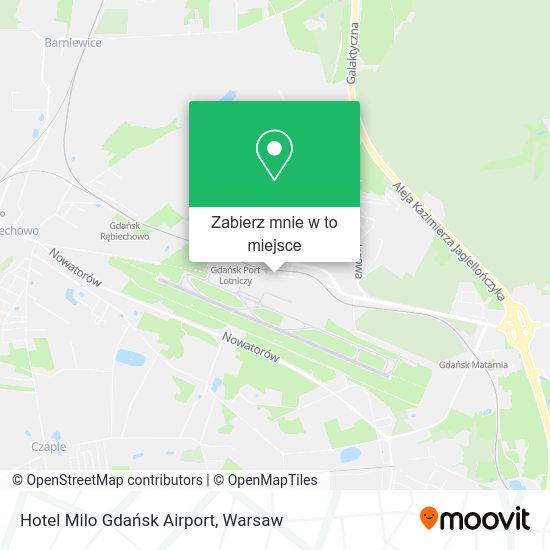 Mapa Hotel Milo Gdańsk Airport