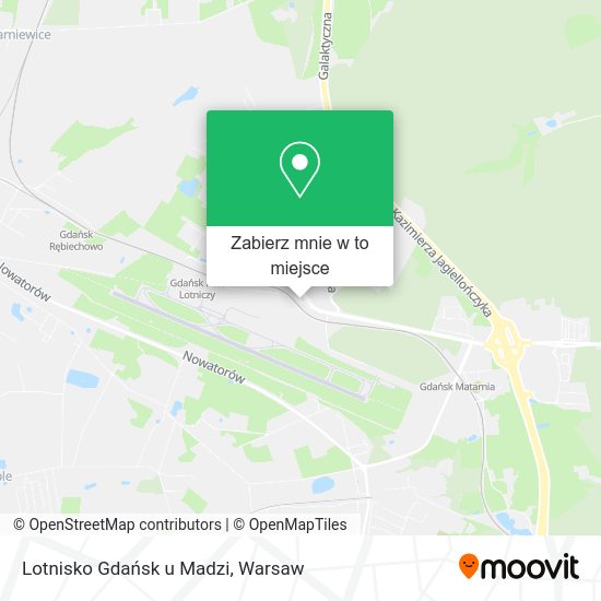 Mapa Lotnisko Gdańsk u Madzi