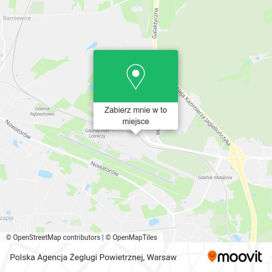 Mapa Polska Agencja Żeglugi Powietrznej