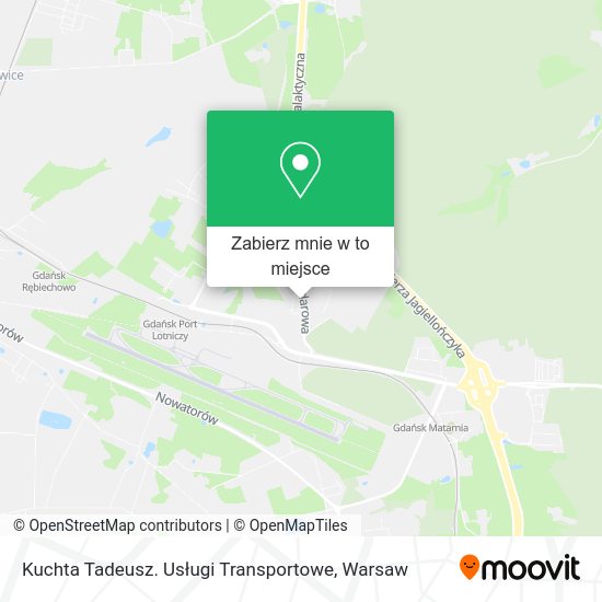 Mapa Kuchta Tadeusz. Usługi Transportowe