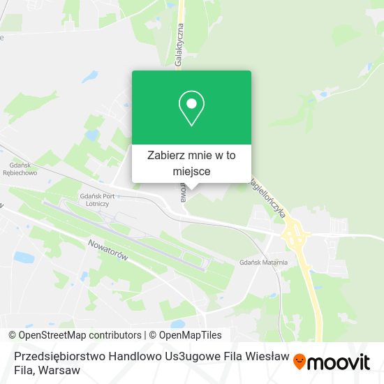 Mapa Przedsiębiorstwo Handlowo Us3ugowe Fila Wiesław Fila