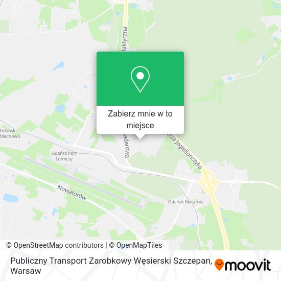 Mapa Publiczny Transport Zarobkowy Węsierski Szczepan