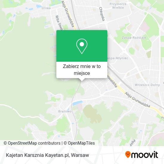 Mapa Kajetan Karsznia Kayetan.pl