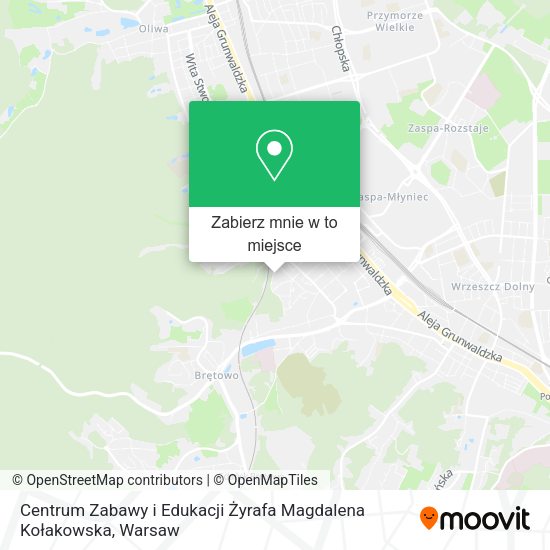 Mapa Centrum Zabawy i Edukacji Żyrafa Magdalena Kołakowska