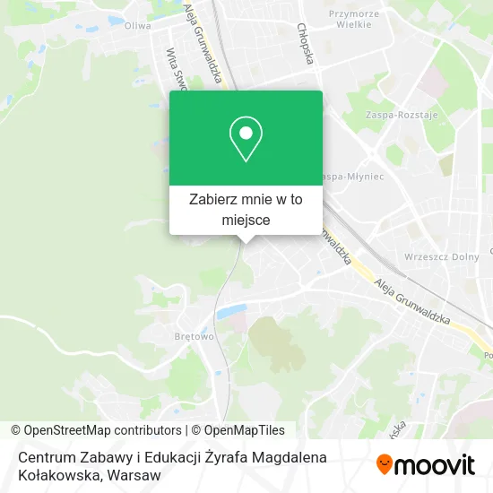 Mapa Centrum Zabawy i Edukacji Żyrafa Magdalena Kołakowska
