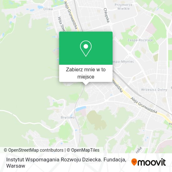 Mapa Instytut Wspomagania Rozwoju Dziecka. Fundacja