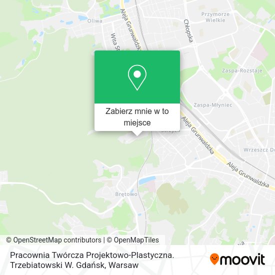 Mapa Pracownia Twórcza Projektowo-Plastyczna. Trzebiatowski W. Gdańsk