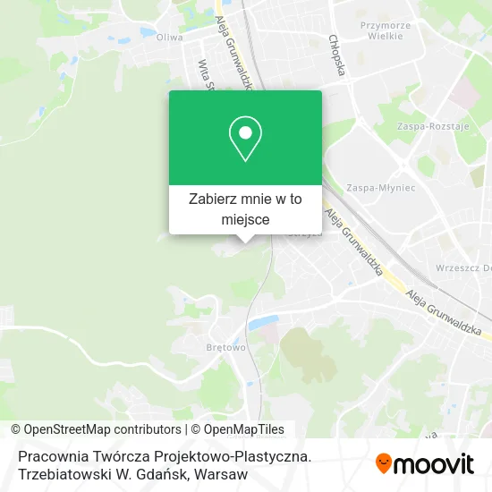 Mapa Pracownia Twórcza Projektowo-Plastyczna. Trzebiatowski W. Gdańsk
