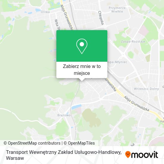 Mapa Transport Wewnętrzny Zakład Usługowo-Handlowy