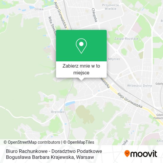 Mapa Biuro Rachunkowe - Doradztwo Podatkowe Bogusława Barbara Krajewska