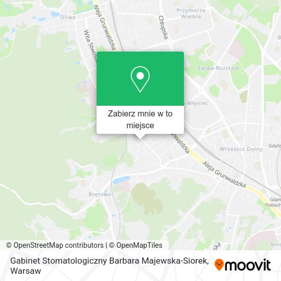 Mapa Gabinet Stomatologiczny Barbara Majewska-Siorek