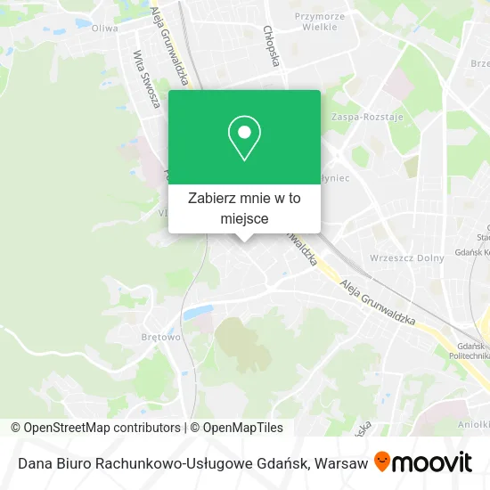 Mapa Dana Biuro Rachunkowo-Usługowe Gdańsk