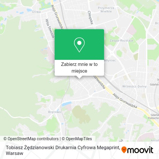 Mapa Tobiasz Żędzianowski Drukarnia Cyfrowa Megaprint