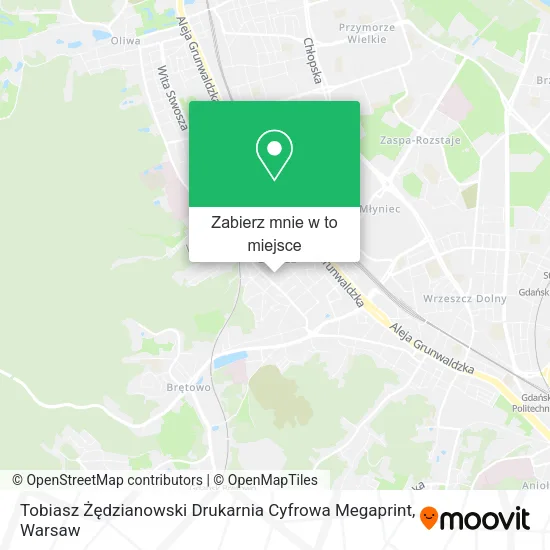 Mapa Tobiasz Żędzianowski Drukarnia Cyfrowa Megaprint