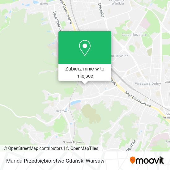 Mapa Marida Przedsiębiorstwo Gdańsk