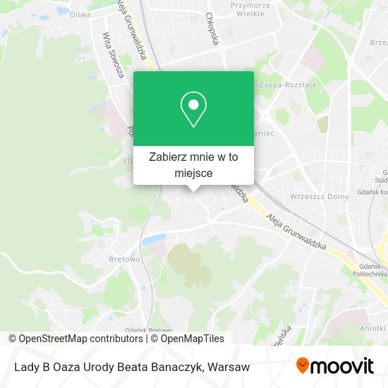 Mapa Lady B Oaza Urody Beata Banaczyk