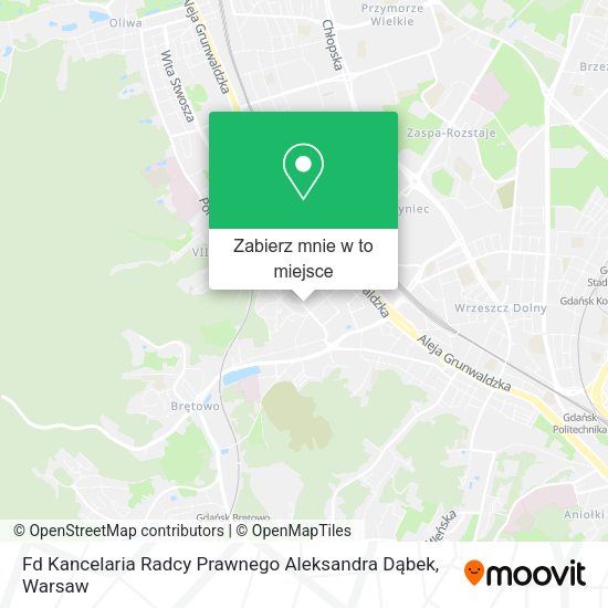 Mapa Fd Kancelaria Radcy Prawnego Aleksandra Dąbek