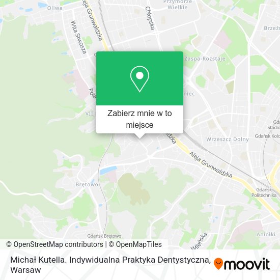 Mapa Michał Kutella. Indywidualna Praktyka Dentystyczna