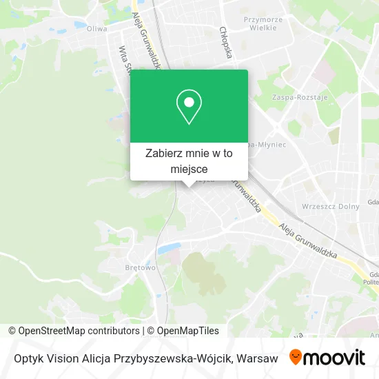 Mapa Optyk Vision Alicja Przybyszewska-Wójcik