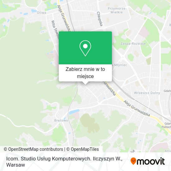 Mapa Icom. Studio Usług Komputerowych. Ilczyszyn W.