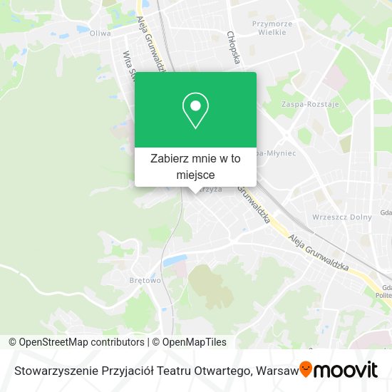 Mapa Stowarzyszenie Przyjaciół Teatru Otwartego