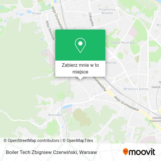 Mapa Boiler Tech Zbigniew Czerwiński