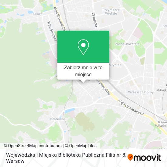 Mapa Wojewódzka i Miejska Biblioteka Publiczna Filia nr 8