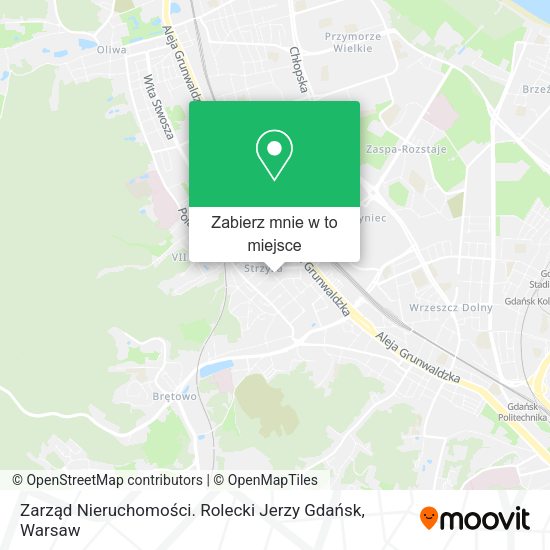 Mapa Zarząd Nieruchomości. Rolecki Jerzy Gdańsk