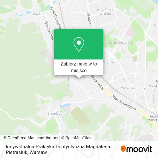 Mapa Indywidualna Praktyka Dentystyczna Magdalena Pietrasiuk