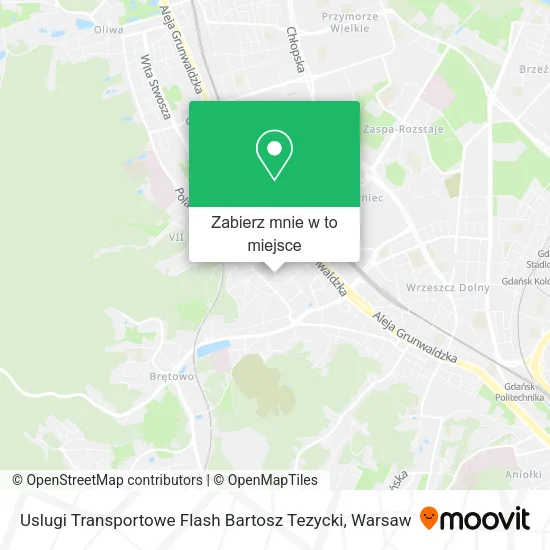 Mapa Uslugi Transportowe Flash Bartosz Tezycki