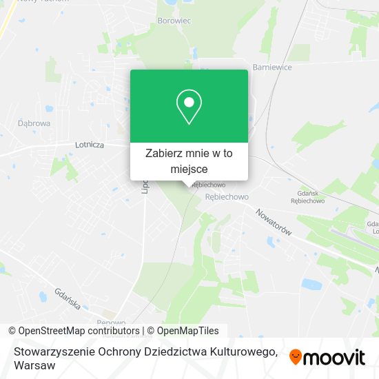 Mapa Stowarzyszenie Ochrony Dziedzictwa Kulturowego