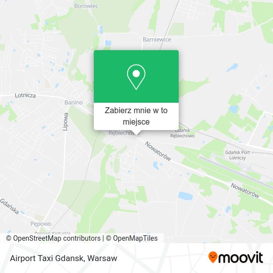 Mapa Airport Taxi Gdansk