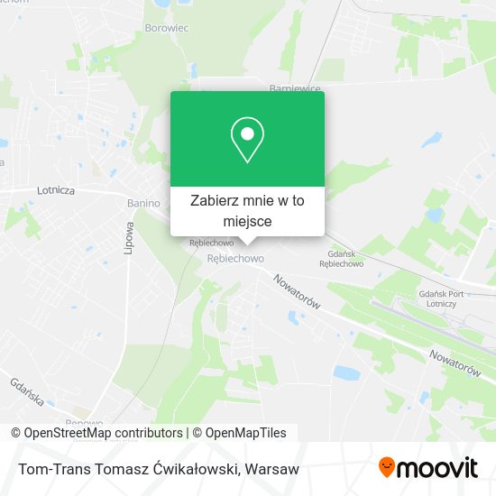 Mapa Tom-Trans Tomasz Ćwikałowski