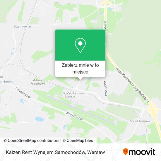 Mapa Kaizen Rent Wynajem Samochodów