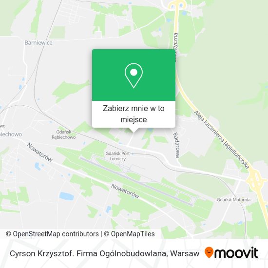 Mapa Cyrson Krzysztof. Firma Ogólnobudowlana