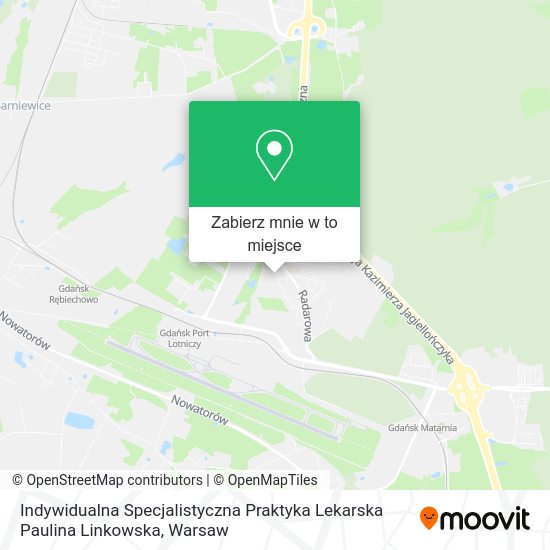 Mapa Indywidualna Specjalistyczna Praktyka Lekarska Paulina Linkowska