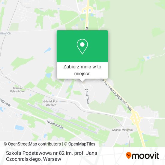 Mapa Szkoła Podstawowa nr 82 im. prof. Jana Czochralskiego