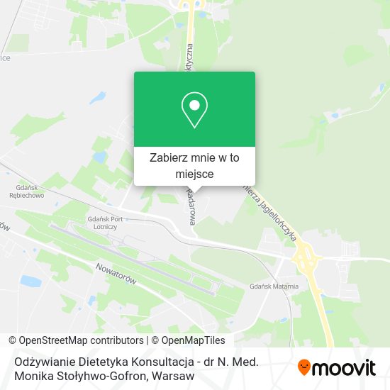 Mapa Odżywianie Dietetyka Konsultacja - dr N. Med. Monika Stołyhwo-Gofron