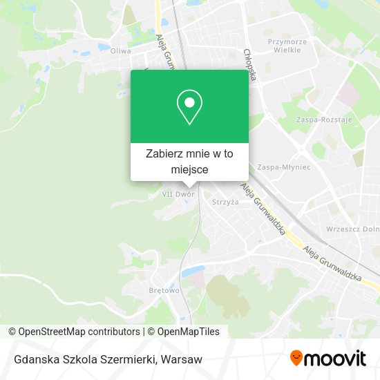 Mapa Gdanska Szkola Szermierki