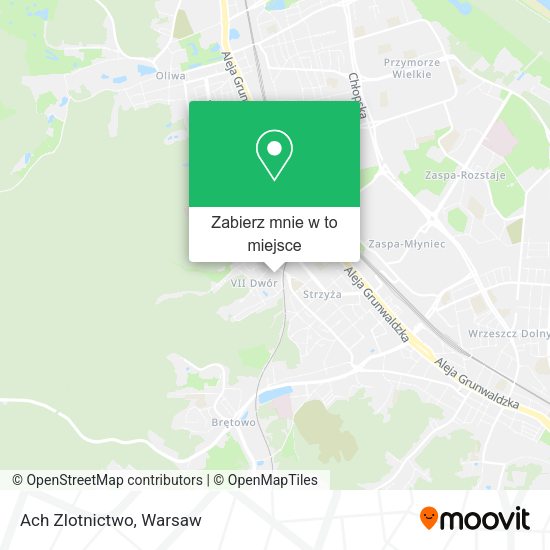 Mapa Ach Zlotnictwo