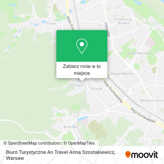 Mapa Biuro Turystyczne An Travel Anna Szostakiewicz