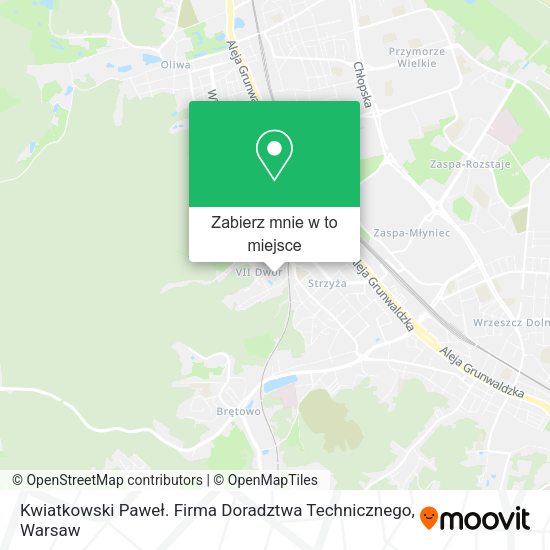 Mapa Kwiatkowski Paweł. Firma Doradztwa Technicznego