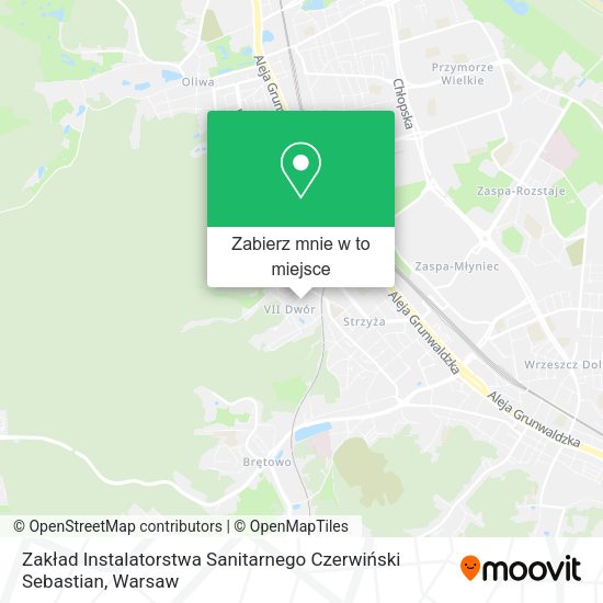 Mapa Zakład Instalatorstwa Sanitarnego Czerwiński Sebastian