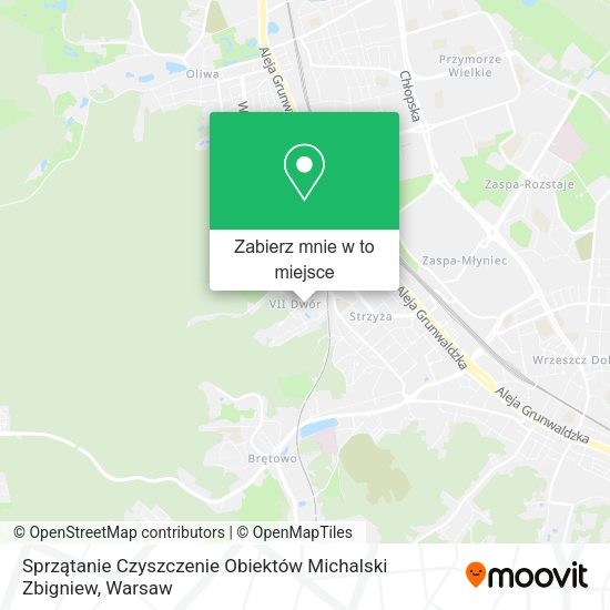 Mapa Sprzątanie Czyszczenie Obiektów Michalski Zbigniew