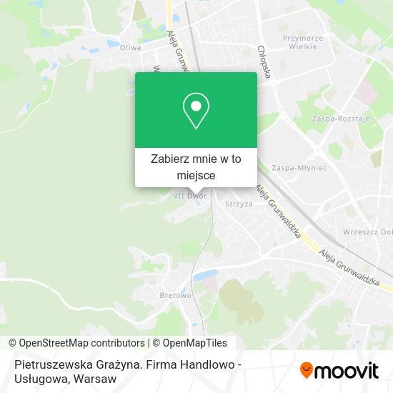 Mapa Pietruszewska Grażyna. Firma Handlowo - Usługowa